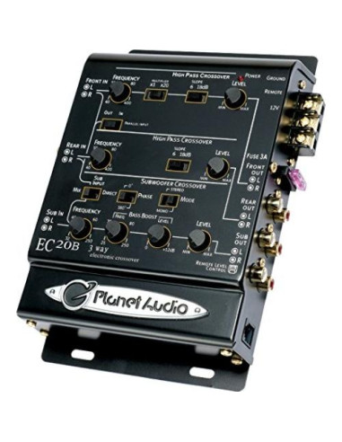 Crossover Electrónico Planet Audio EC20B 3 Vías Ajustable