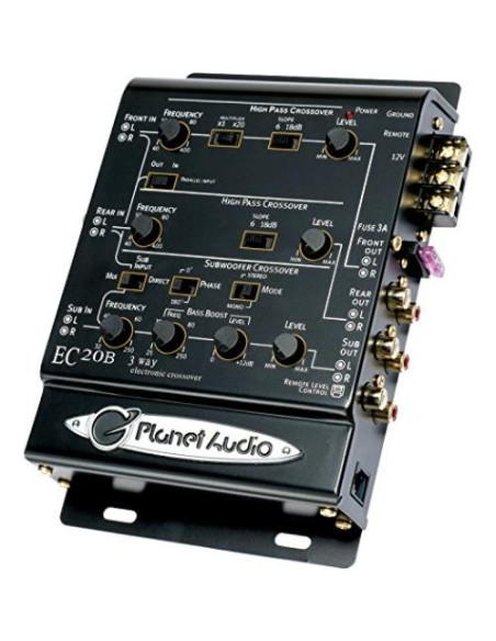 Crossover Electrónico Planet Audio EC20B 3 Vías Ajustable