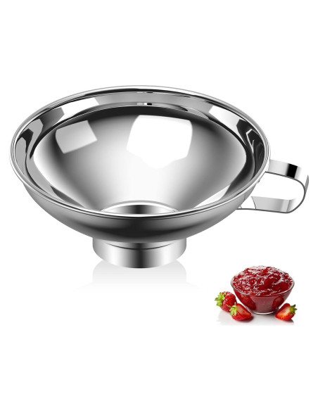 Embudo de Acero Inoxidable Pisol para Tarros Mason 5.28 cm