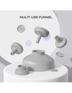 Juego de Embudos de Plástico Pisol con 5 Picos y 2 Coladores 2