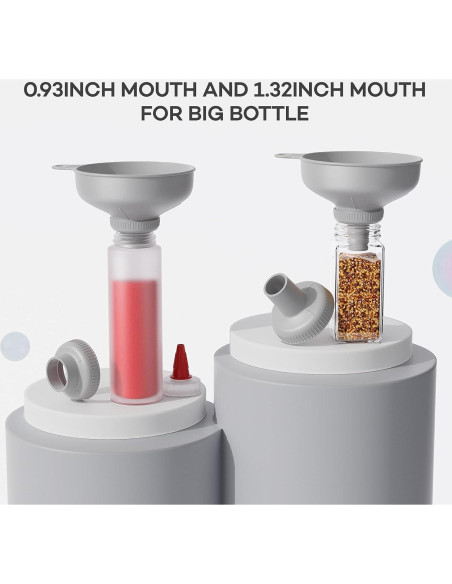 Juego de Embudos de Plástico Pisol con 5 Picos y 2 Coladores