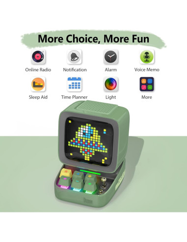 Divoom Ditoo Altavoz LED Bluetooth Retro 10W Verde