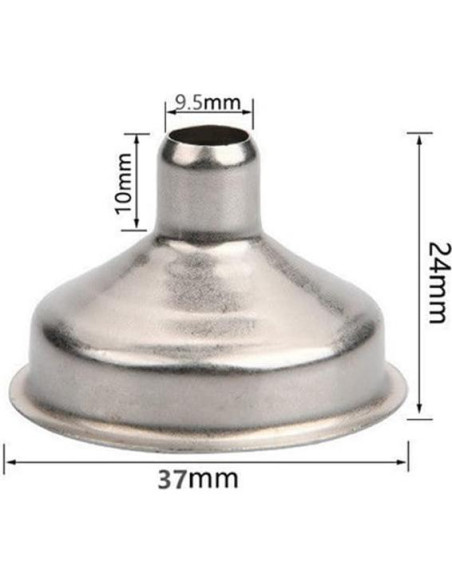 Embudo de Acero Inoxidable Juroicessry - Mini 10,19x8,41cm
