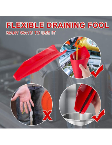 Embudo de Drenaje Flexible Cyantor 37,1 cm Caucho NBR