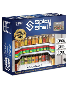 Estante Picante 3.0 - Organizador de especias ajustable 2 niveles