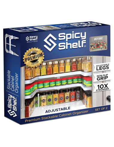 Estante Picante 3.0 - Organizador de especias ajustable 2 niveles