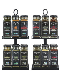 Estante de especias giratorio 2 niveles Watkins con 16 especias 2