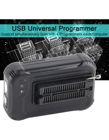Programador Universal USB YWBL-WH TL866II Plus con 10 Adaptadores