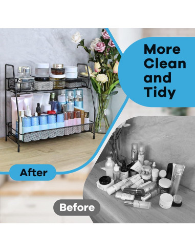 Organizador de especias SPISPI negro 2 estantes 36x14x32 cm