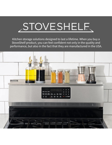 Estante Magnético de Acero Inoxidable StoveShelf 76 cm