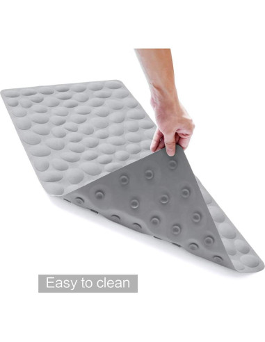 Alfombrilla Antideslizante OTHWAY para Baño 80x40 cm Gris