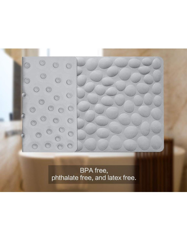 Alfombrilla Antideslizante OTHWAY para Baño 80x40 cm Gris