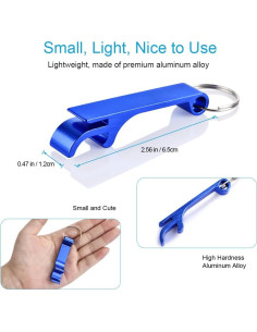 Set 6 Abrebotellas Coloridos Mcyye de Metal Premium 2