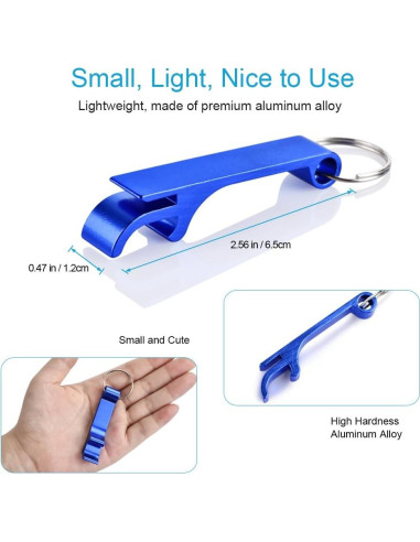 Set 6 Abrebotellas Coloridos Mcyye de Metal Premium