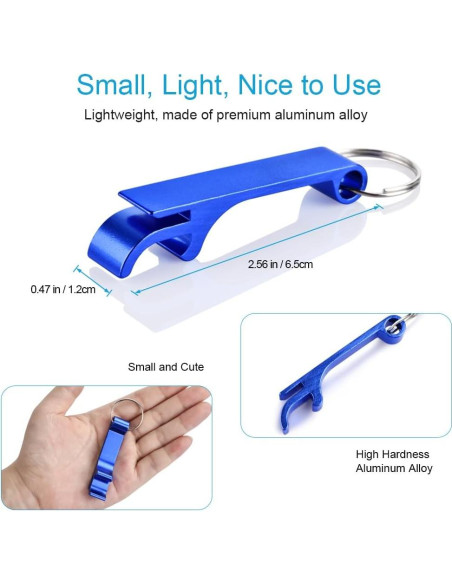 Set 6 Abrebotellas Coloridos Mcyye de Metal Premium