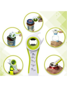 Juego 2 pcs Abrebotellas Multifuncional WINCSPACE 5 en 1 2