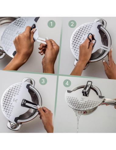 Colador de Pasta Verreaux Suizo Acero Inoxidable Clip-On 25 cm