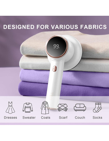 Quitapelusas eléctrico TEKI 6 cuchillas recargable USB