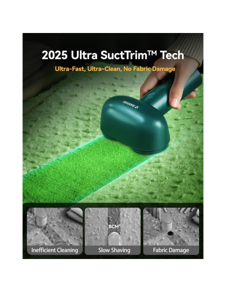 Afeitadora de Tela RANVOO L17302 Eléctrica Recargable Verde