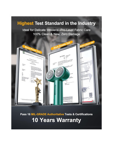 Afeitadora de Tela RANVOO L17302 Eléctrica Recargable Verde