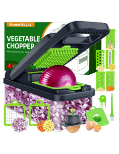 Picador de Verduras Multifuncional HomeHacks 12 en 1 Verde