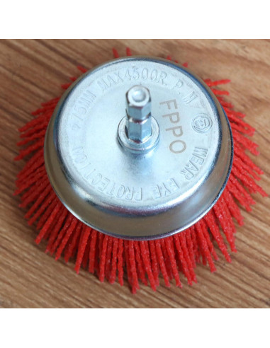 3 Piezas Cepillos de Copa Nylon FPPO 80 120 320 para Taladro