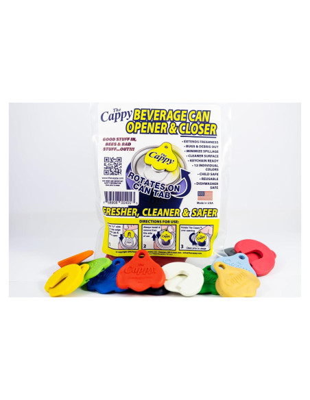 Abre y Cierra Latas Cappy - Paquete de 12 Colores