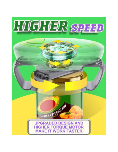 Abridor de frascos eléctrico Humutan para manos débiles