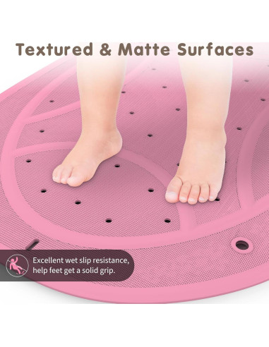 Alfombra de Baño Antideslizante Joycano Rosa 76x46cm