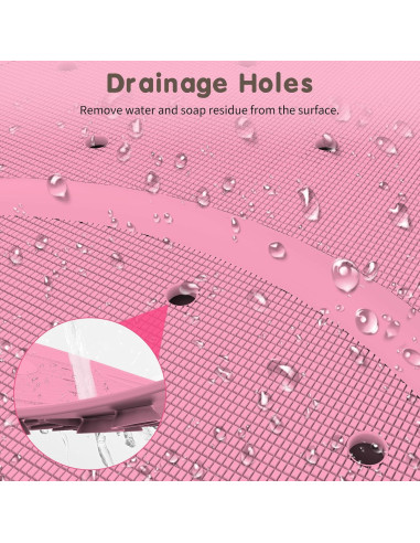 Alfombra de Baño Antideslizante Joycano Rosa 76x46cm