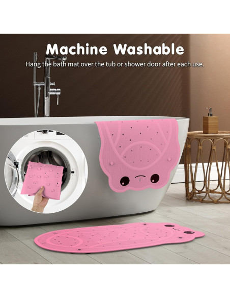 Alfombra de Baño Antideslizante Joycano Rosa 76x46cm