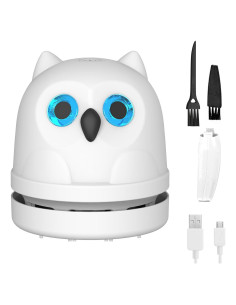 Mini Aspiradora de Escritorio Hallocool Búho Inalámbrica USB