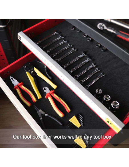 Forro de Caja de Herramientas CASOMAN 40,64x182,88 cm Antideslizante Forro de Caja de Herramientas CASOMAN 40,64x182,88 cm Antideslizante