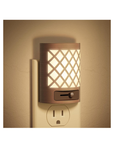 Luz Nocturna LED DORESshop 2 Paquetes Sensor Crepúsculo