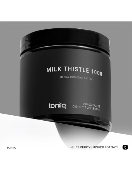 Cardo Mariano Toniiq 240 Cápsulas 1000mg 80% Silymarina Cardo Mariano Toniiq 240 Cápsulas 1000mg 80% Silymarina