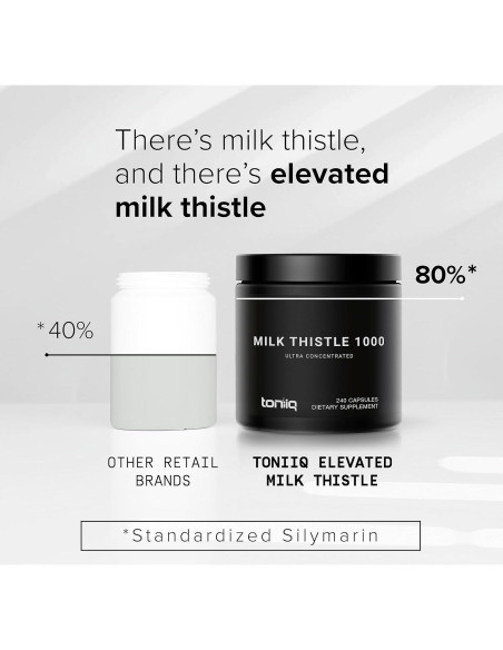Cardo Mariano Toniiq 240 Cápsulas 1000mg 80% Silymarina Cardo Mariano Toniiq 240 Cápsulas 1000mg 80% Silymarina