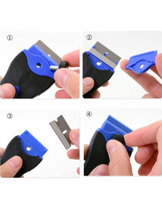 Raspador de Cuchillas SRTXJUZD con 30 Cuchillas de Acero Inoxidable 2