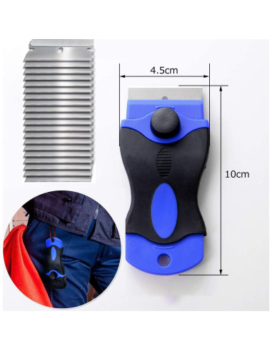 Raspador de Cuchillas SRTXJUZD con 30 Cuchillas de Acero Inoxidable