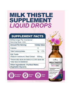 Gotas de Cardo Mariano NaSeny 600mg - Suplemento Hepático Vegano 2