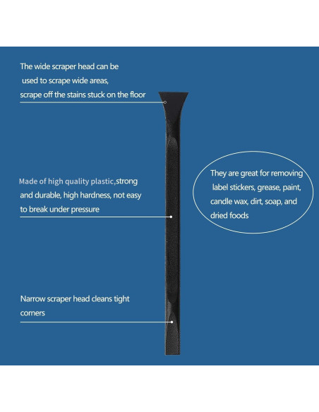 Raspador plástico Tpyx 3 piezas multiusos 15,24 cm