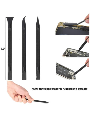 Raspador plástico Tpyx 3 piezas multiusos 15,24 cm