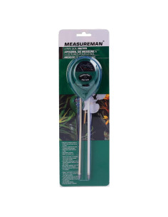 Probador de Suelo 3-en-1 MEASUREMAN pH Humedad Luz 32,9cm