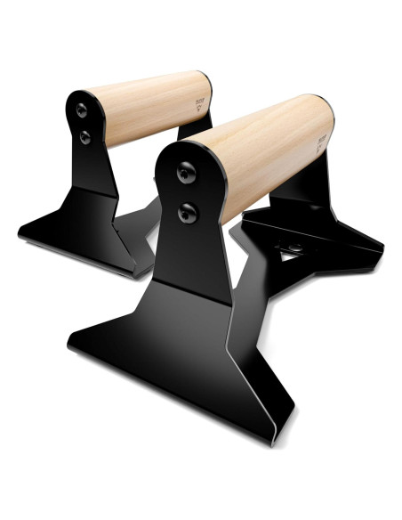 Parallettes PULLUP & DIP de Madera y Acero - 200 kg