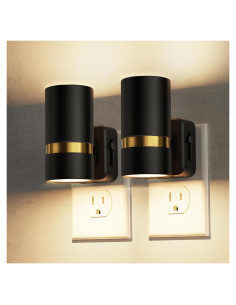 L LOHAS LED Luz Nocturna Enchufable Regulable 100LM 2 Piezas