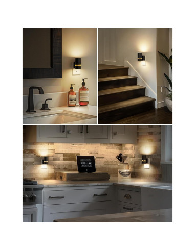 L LOHAS LED Luz Nocturna Enchufable Regulable 100LM 2 Piezas