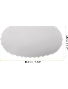 Raspadores de Arcilla Inoxidable HARFINGTON 4 Piezas 14x10cm 2