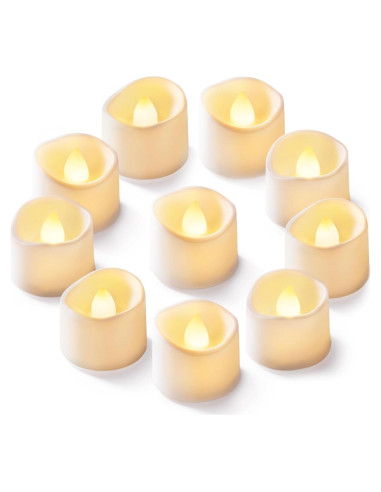 Homemory 24 Velas LED Sin Llama Brillo Cálido 3,81cm