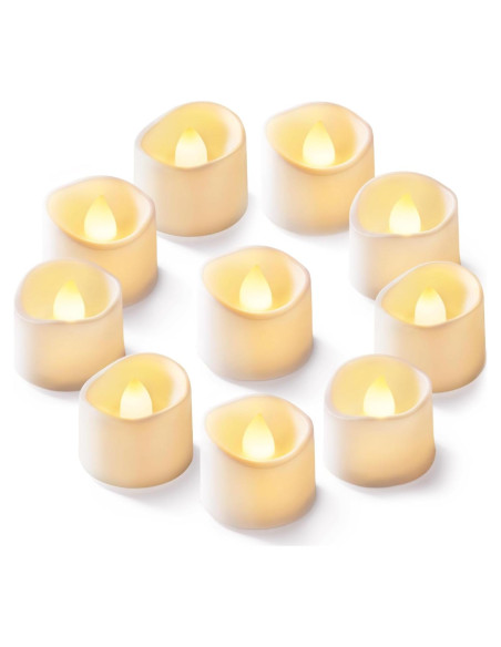 Homemory 24 Velas LED Sin Llama Brillo Cálido 3,81cm
