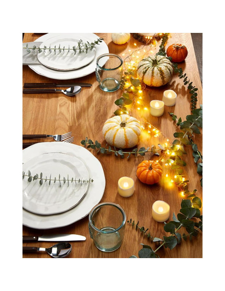 Homemory 24 Velas LED Sin Llama Brillo Cálido 3,81cm