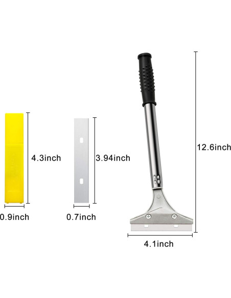 Raspador de Cuchilla Mudder 32 cm con 10 Cuchillas Repuesto